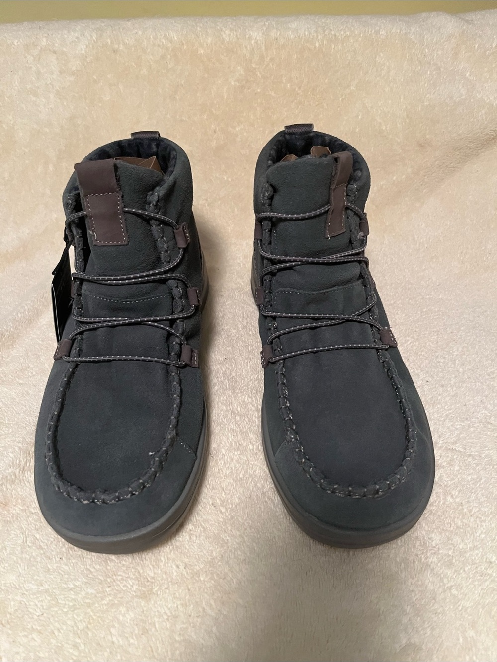 Unisex Hey Dude Black Chukka Moc Toe Boots